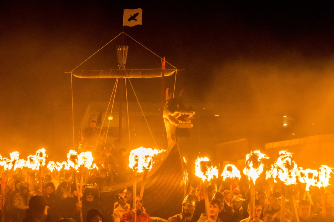 Viking galley at Up Helly Aa 2017