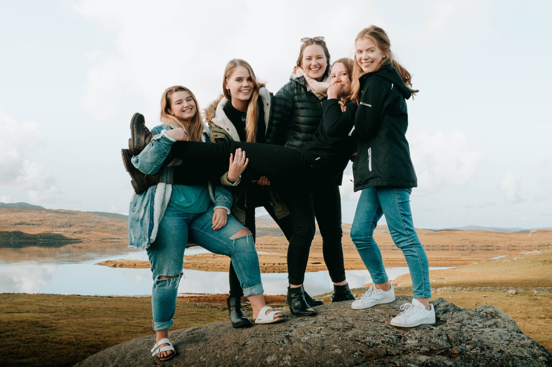 Group shot on the Isle of Lewis 